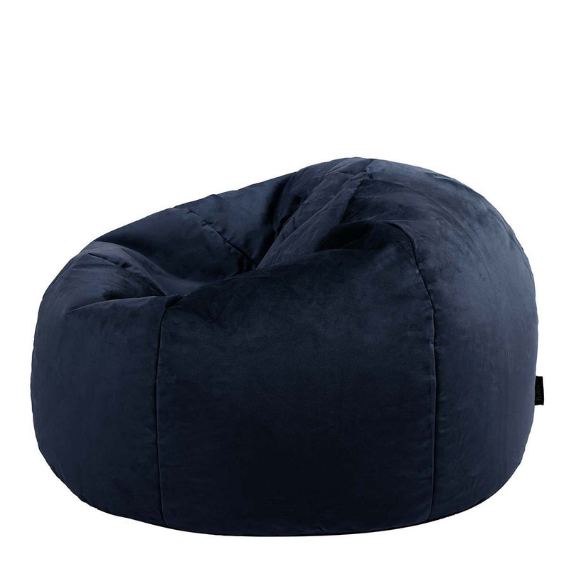 Kingston Velvet Classic Bean Bag - Midnight Blue
