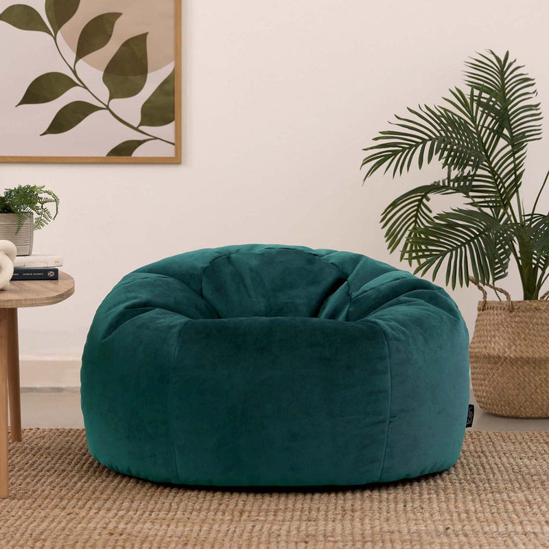 Kingston Velvet Classic Bean Bag - Teal