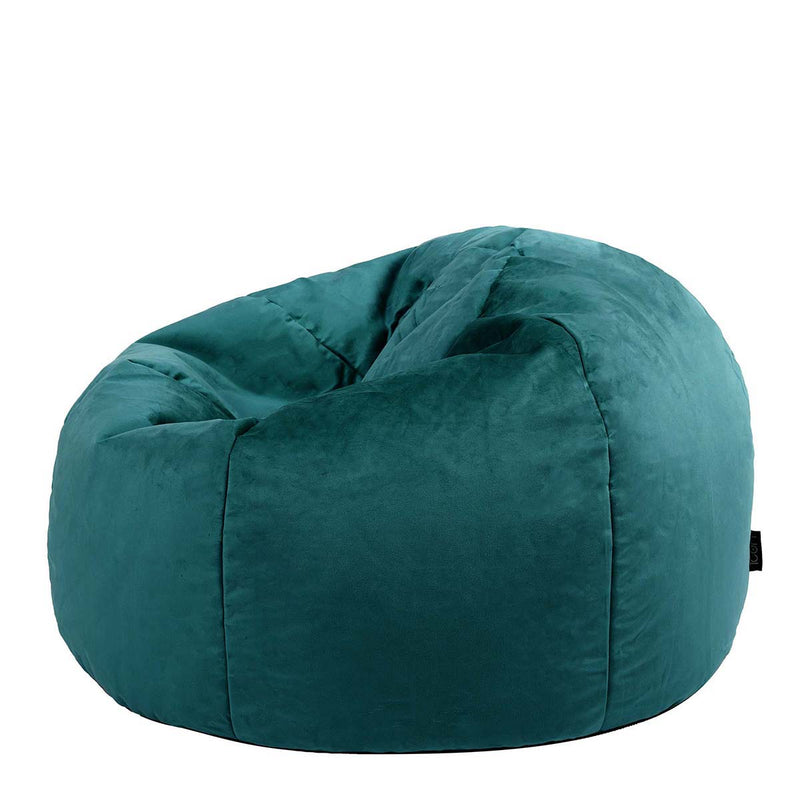 Kingston Velvet Classic Bean Bag - Teal