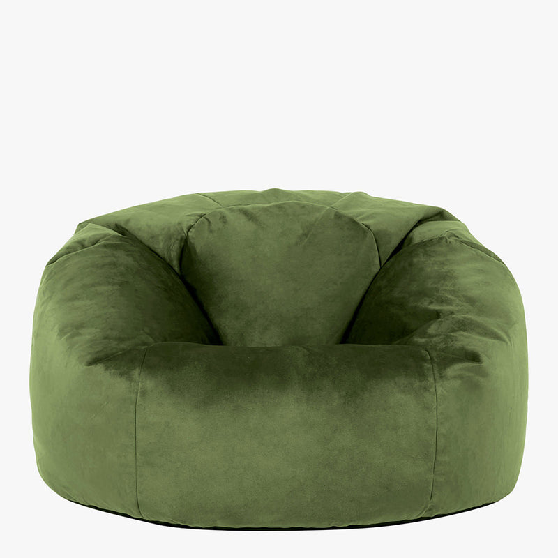 Kingston Velvet Classic Bean Bag - Sage Green
