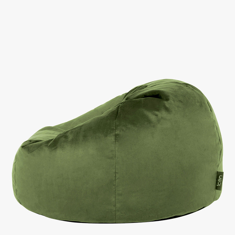 Kingston Velvet Classic Bean Bag - Sage Green