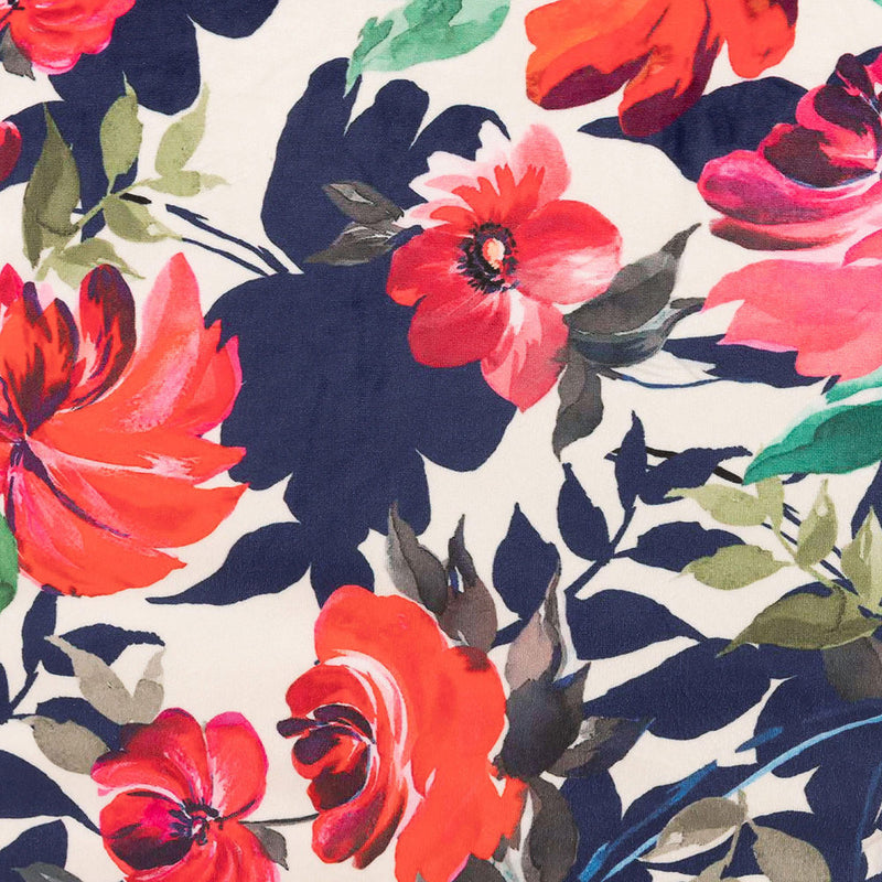 Icon® Bright Florals Classic Velvet Bean Bag