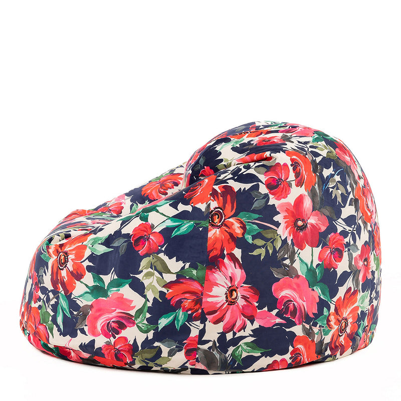 Icon® Bright Florals Classic Velvet Bean Bag