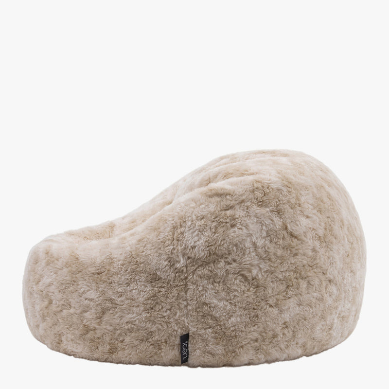 Faux Fur Bean Bag - Brown