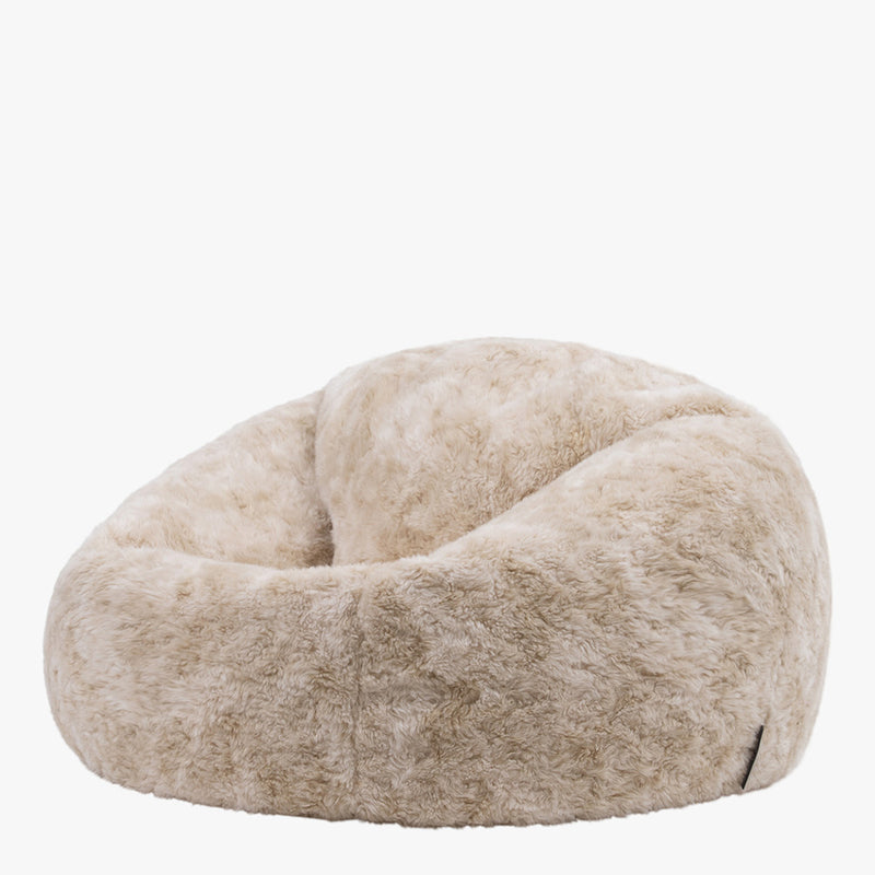 Faux Fur Bean Bag - Brown