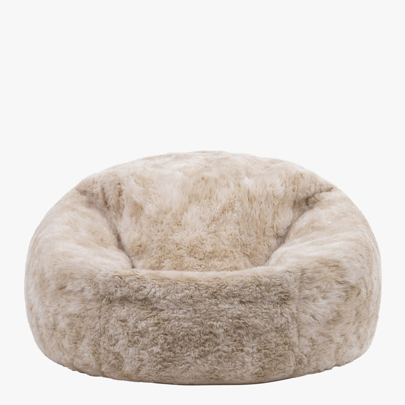 Faux Fur Bean Bag - Brown
