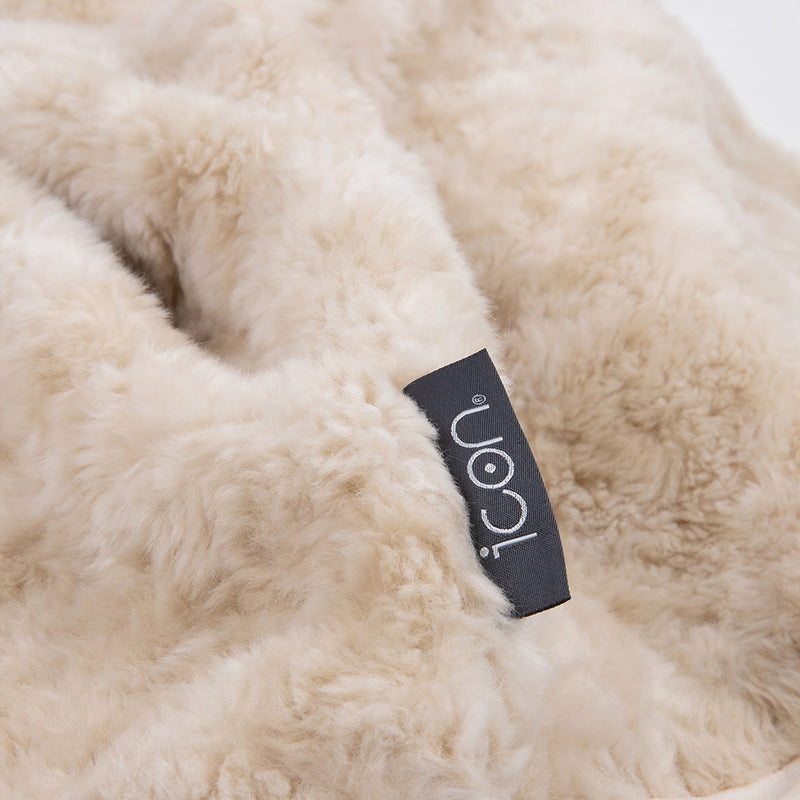Faux Fur Bean Bag - Brown
