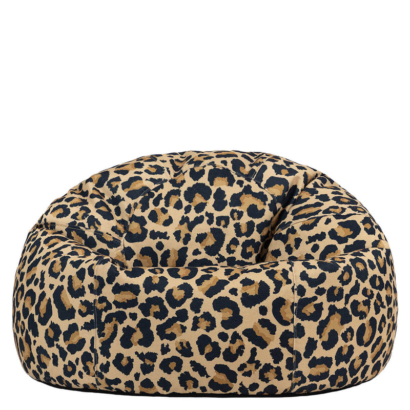 Kingston Leopard Print Woven Classic Bean Bag