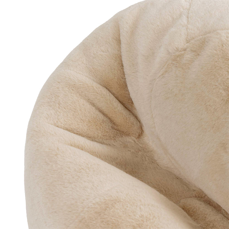 Kingston Faux Luxe Fur Classic Bean Bag - Natural