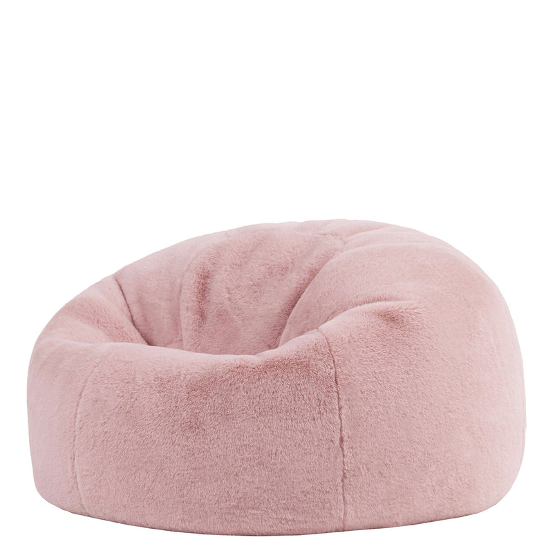 Kingston Faux Luxe Fur Classic Bean Bag - Pink