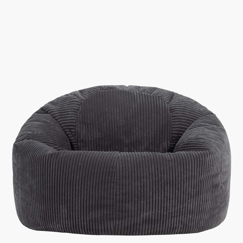 Kingston Corduroy XL Classic Bean Bag - Charcoal Grey