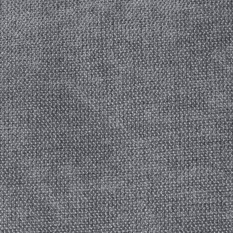 Amara Chenille Square Footstool - Grey