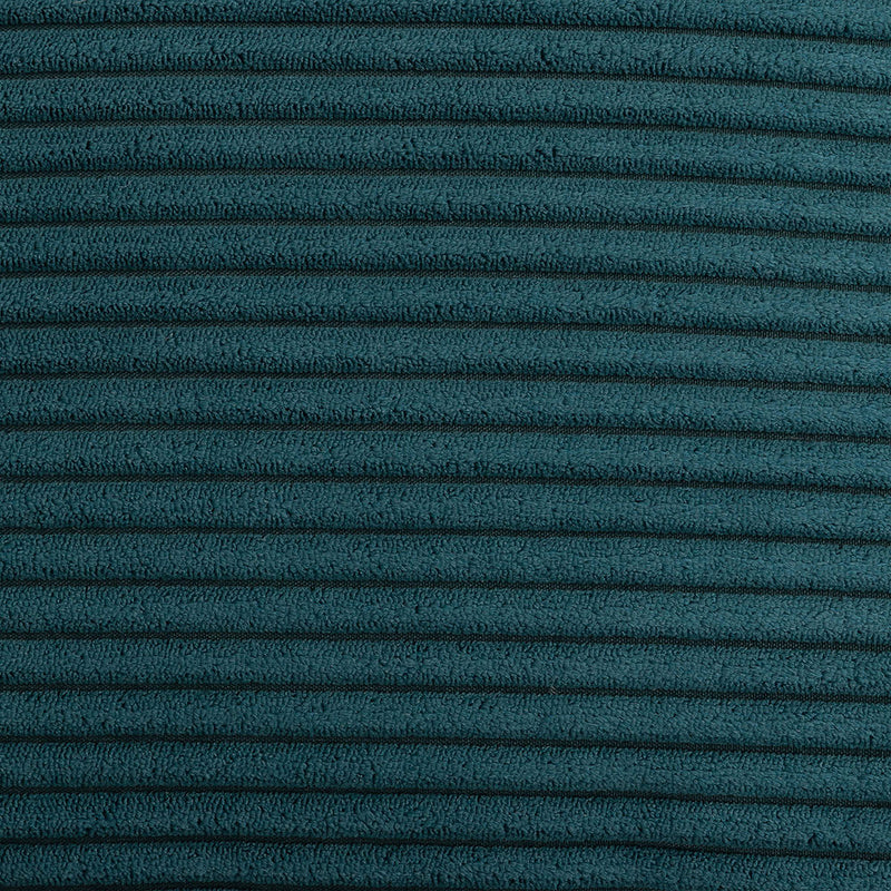 Amara Corduroy Square Footstool - Teal