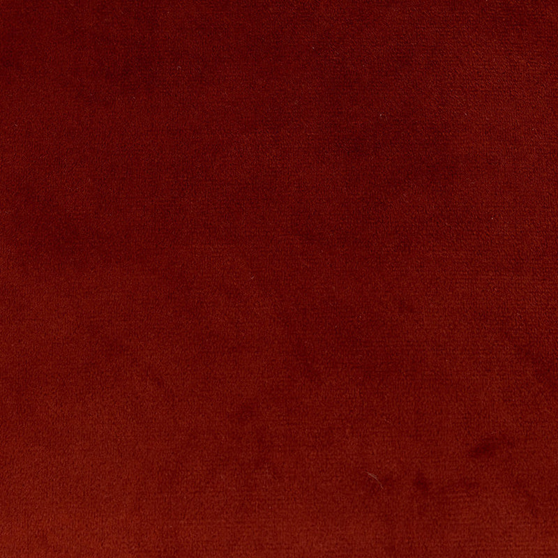Amara Velvet Square Footstool - Terracotta