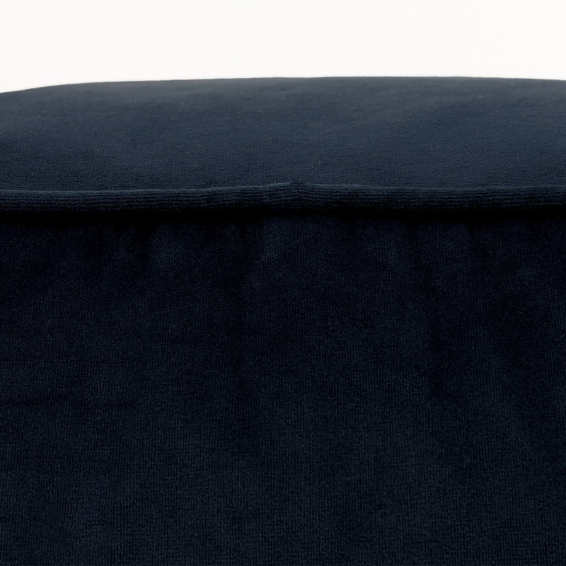 Amara Velvet Square Footstool - Midnight Blue