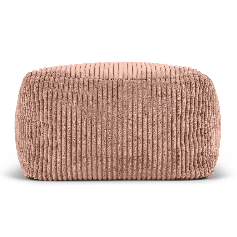 Amara Corduroy Square Footstool - Pink