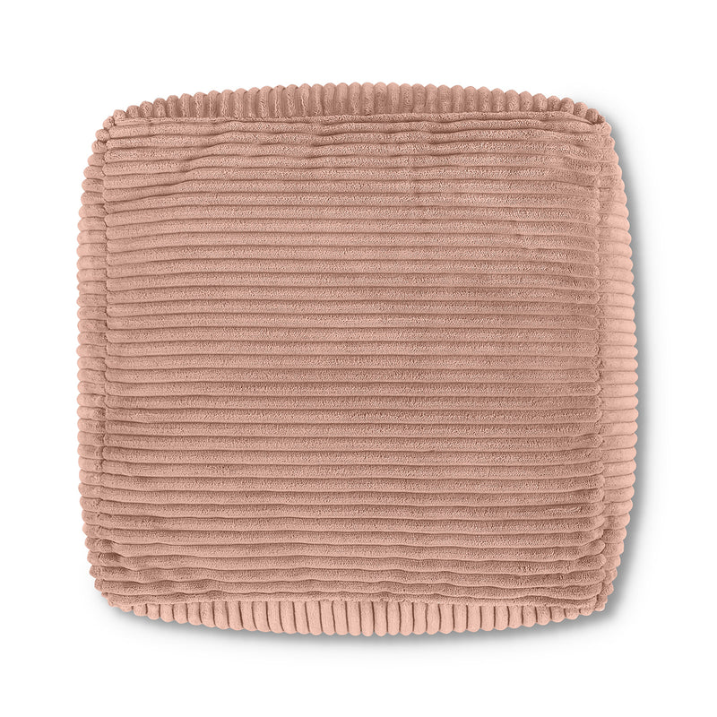 Amara Corduroy Square Footstool - Pink
