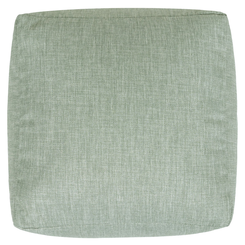 Amara Outdoor Woven Square Footstool - Green