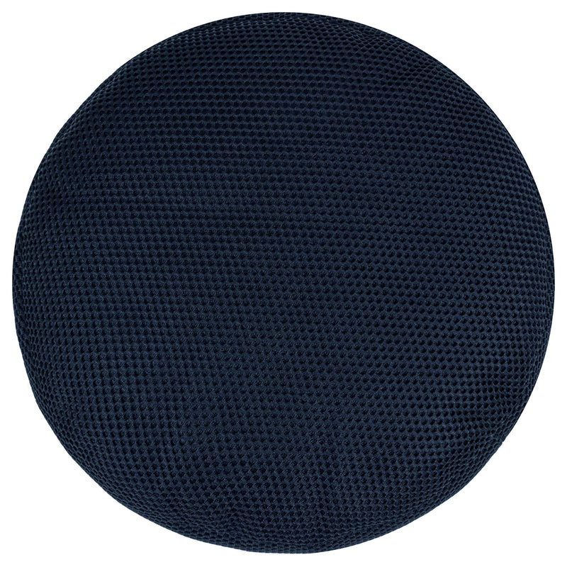 Gaming Performance Mesh Round Footstool - Navy Blue