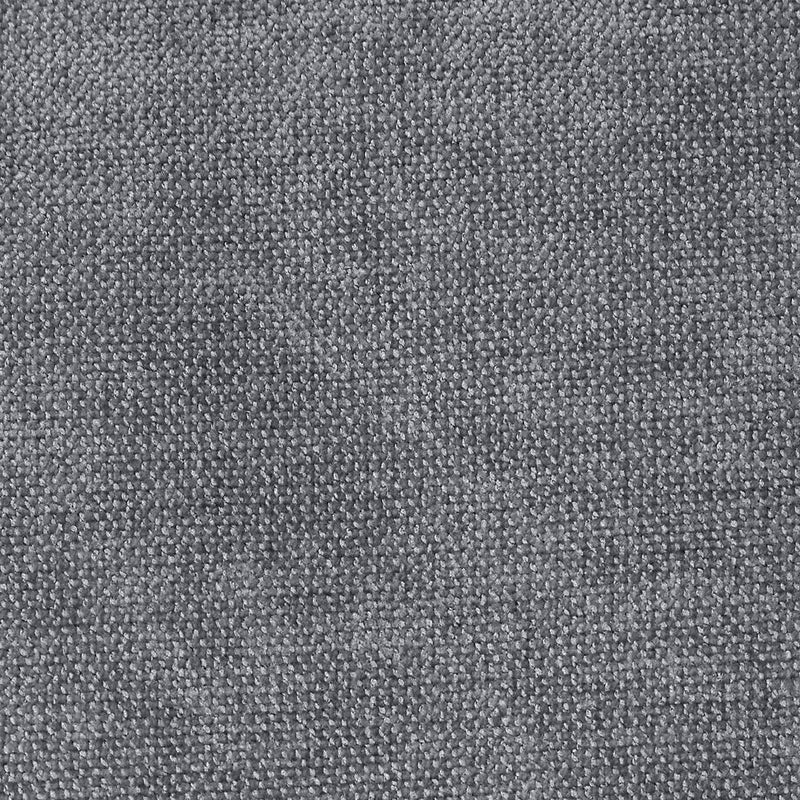 Milano Round Chenille Pouffe Footstool - Grey