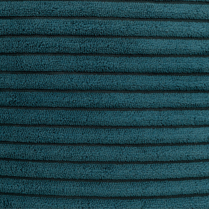 Milano Corduroy Round Pouffe Footstool - Teal