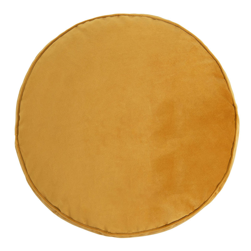 Milano Velvet Pouffe Footstool - Ochre Yellow