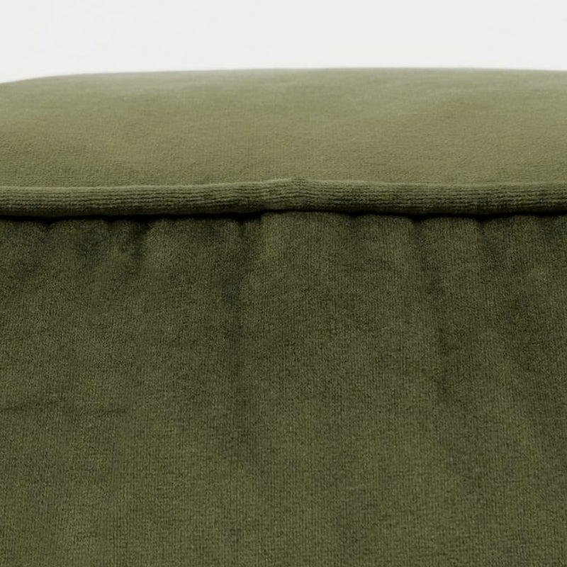 Milano Velvet Pouffe Footstool - Olive
