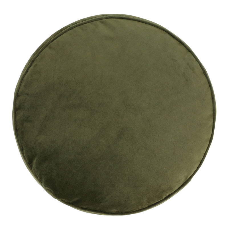 Milano Velvet Pouffe Footstool - Olive