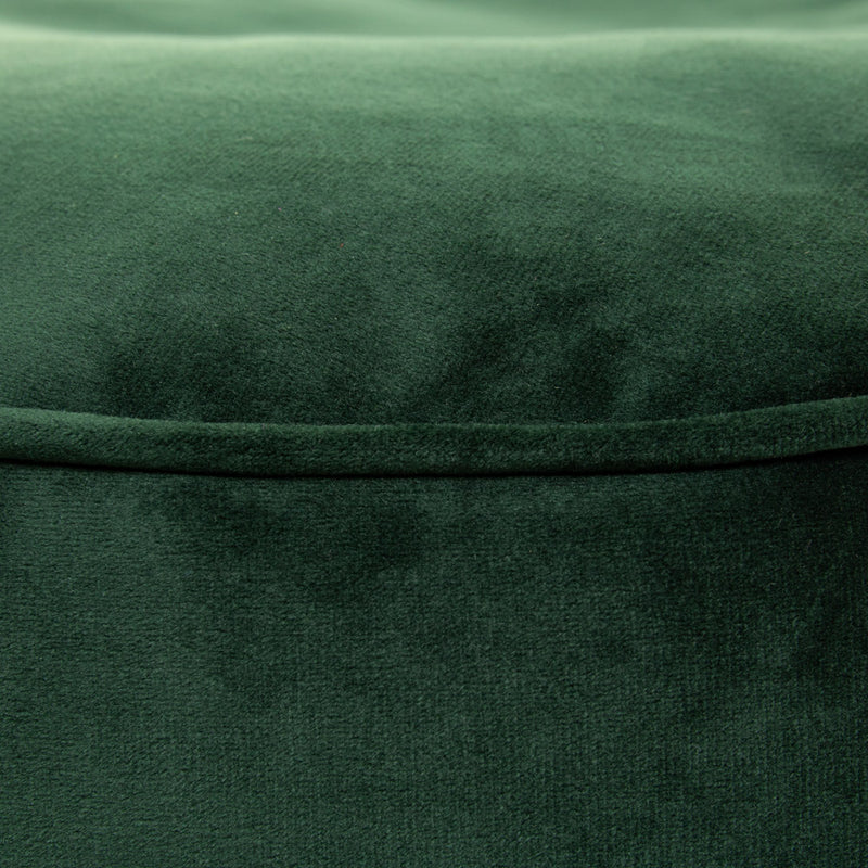 Milano Velvet Pouffe Footstool - Forest Green