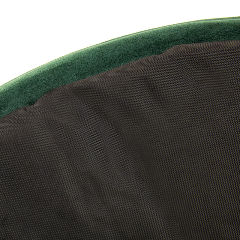 Milano Velvet Pouffe Footstool - Forest Green