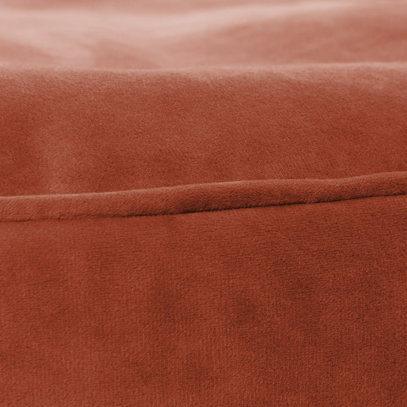 Milano Velvet Pouffe Footstool - Terracotta