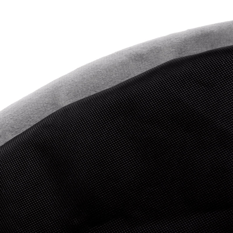 Milano Velvet Pouffe Footstool - Charcoal Grey