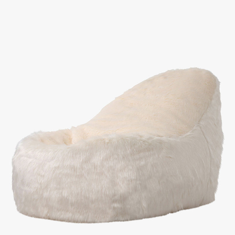 Faux Fur Dream Lounger Bean Bag - Beige