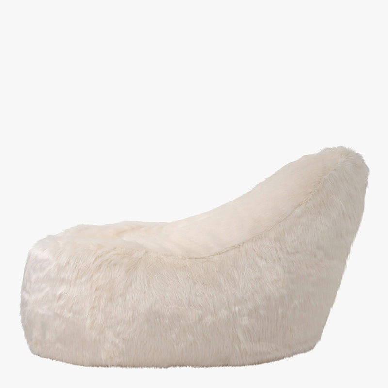 Faux Fur Dream Lounger Bean Bag - Beige
