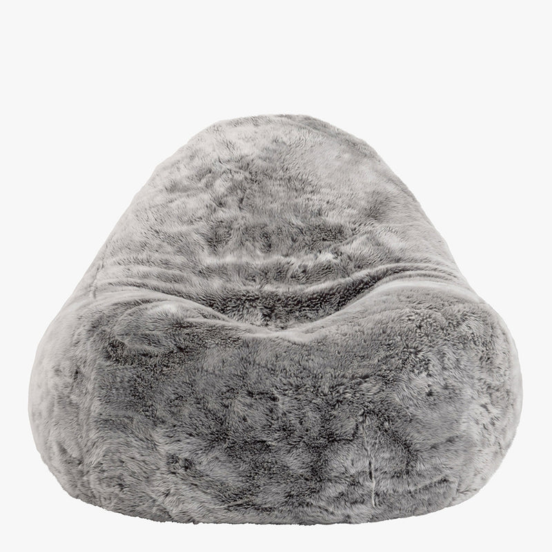 Faux Fur Dream Lounger Bean Bag - Grey