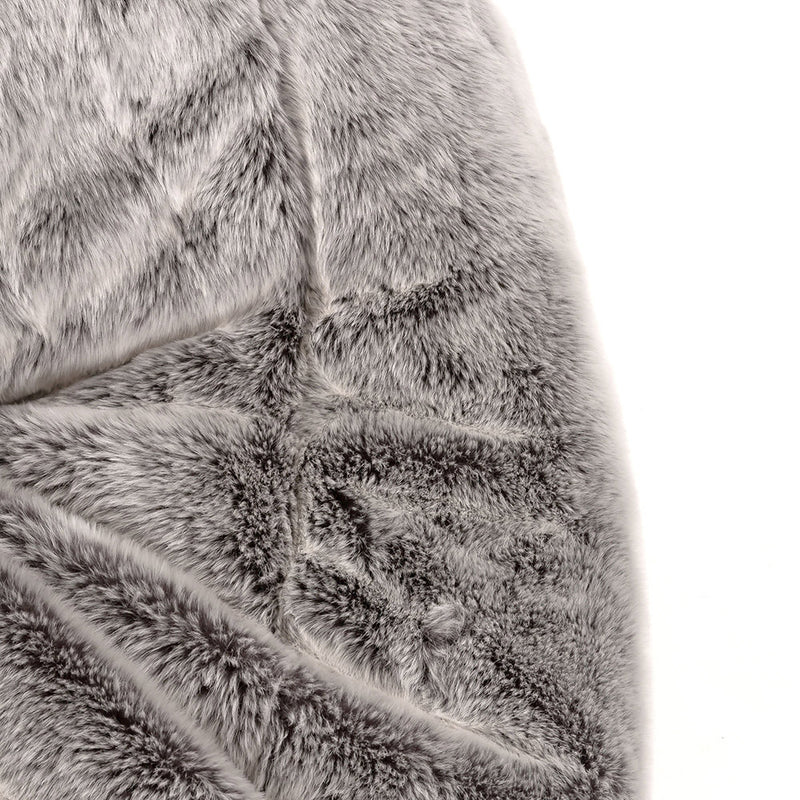 Faux Fur Dream Lounger Bean Bag - Grey