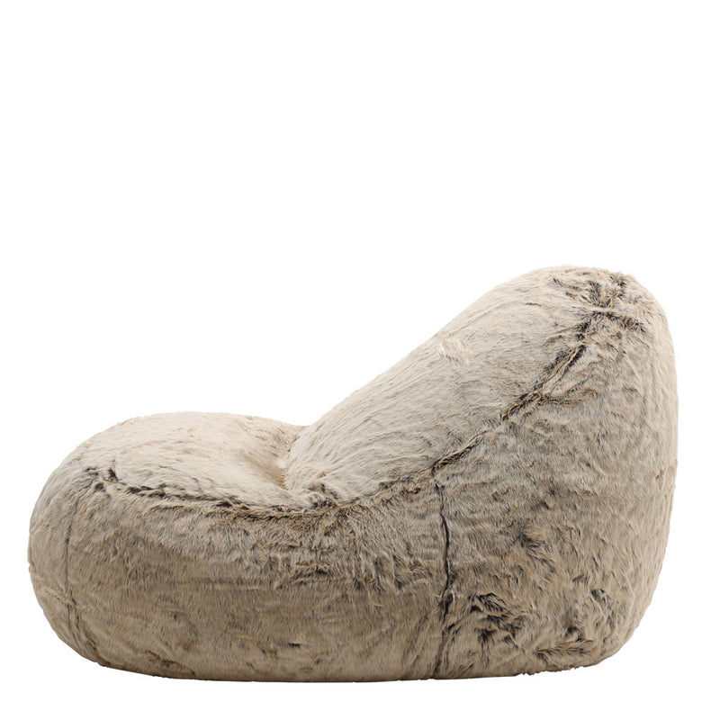 Faux Fur Dream Lounger Bean Bag - Mink