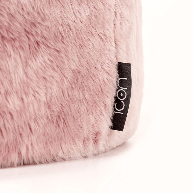 Kids Kingston Luxury Faux Fur Classic Bean Bag - Pink