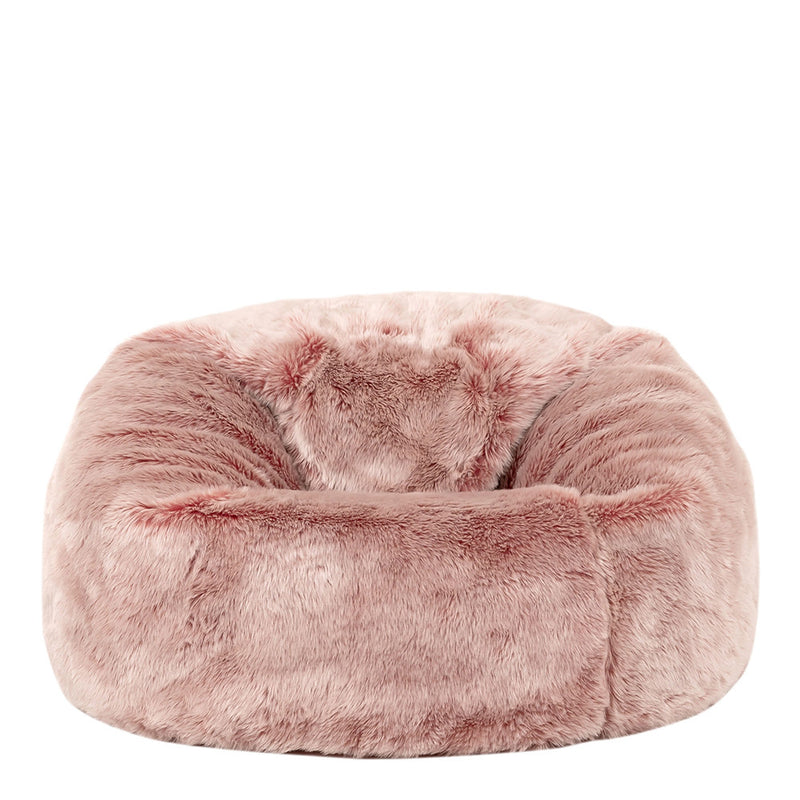 Kids Kingston Luxury Faux Fur Classic Bean Bag - Pink