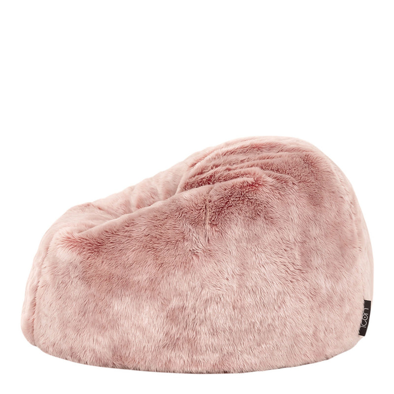 Kids Kingston Luxury Faux Fur Classic Bean Bag - Pink