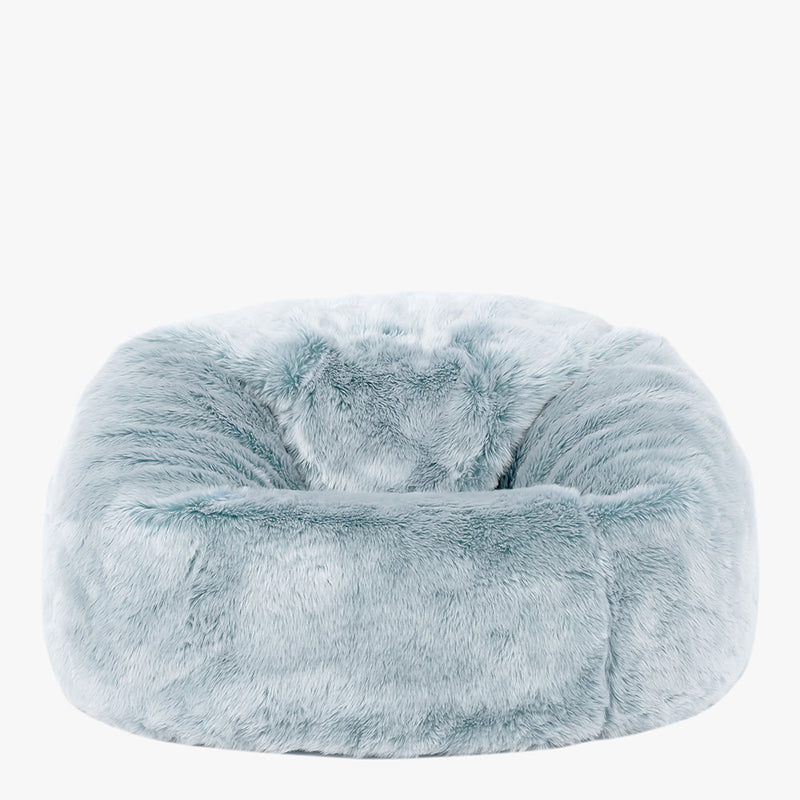 Kids Kingston Luxury Faux Fur Classic Bean Bag - Light Blue