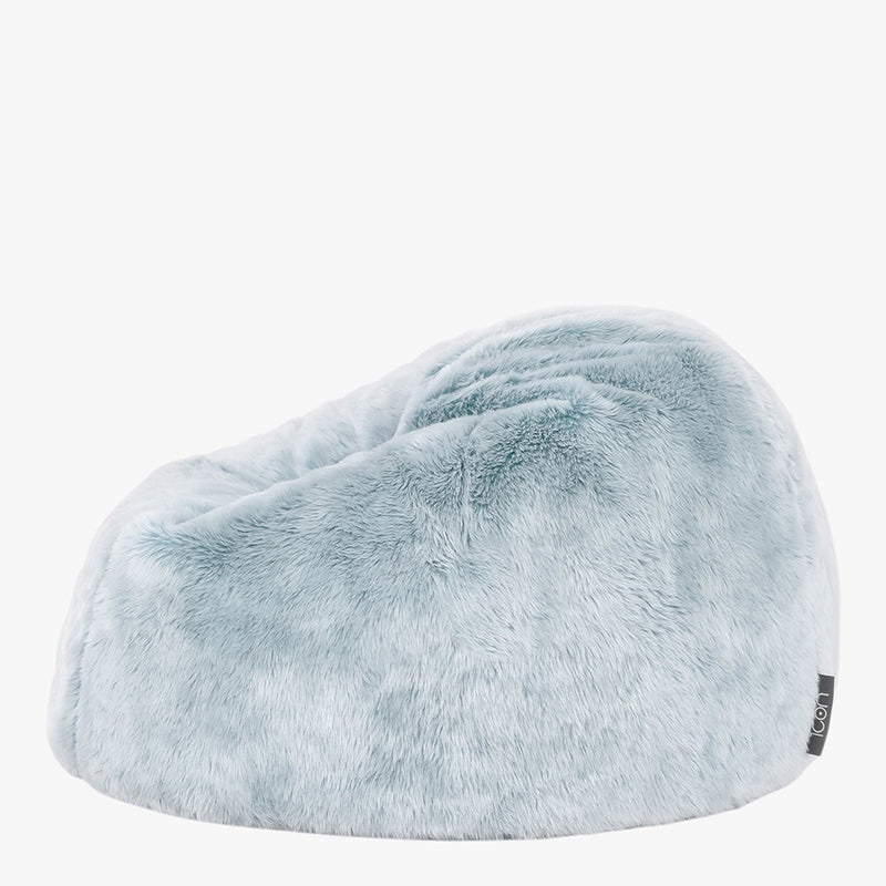 Kids Kingston Luxury Faux Fur Classic Bean Bag - Light Blue