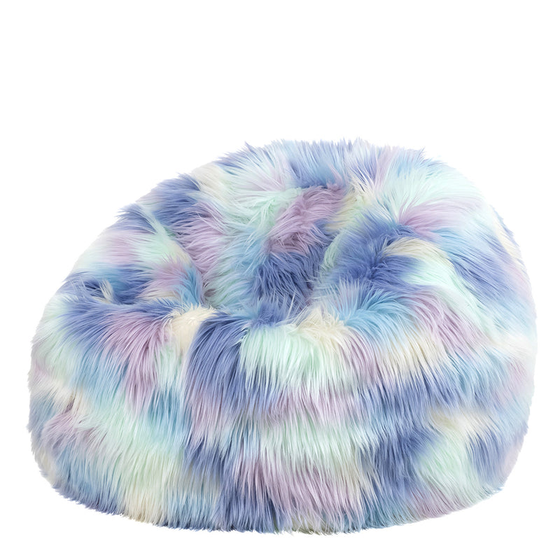 Kids Kingston Luxury Faux Fur Classic Bean Bag - Multicolour