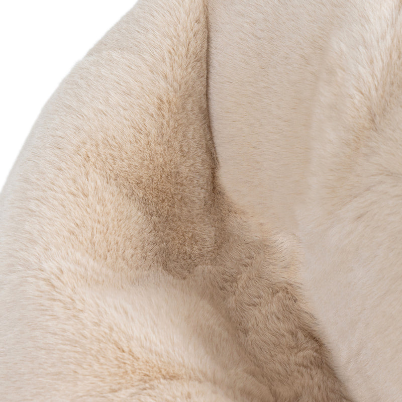 Kids Kingston Luxe Faux Fur Classic Bean Bag - Natural