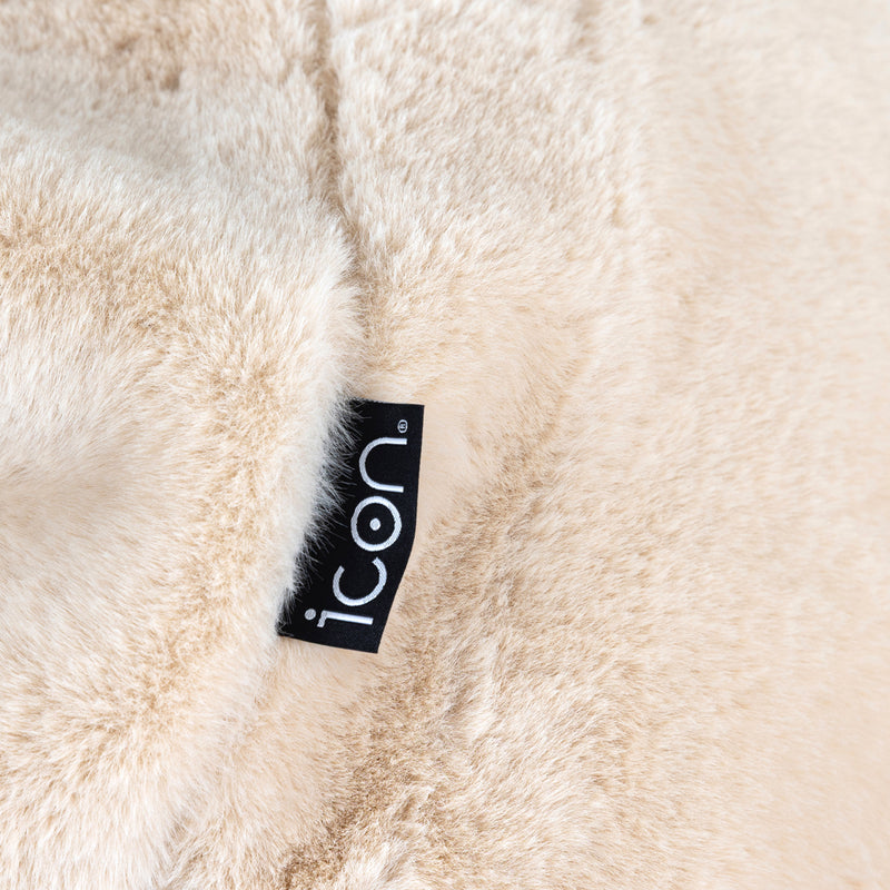 Kids Kingston Luxe Faux Fur Classic Bean Bag - Natural