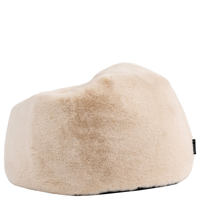 Kids Kingston Luxe Faux Fur Classic Bean Bag - Natural