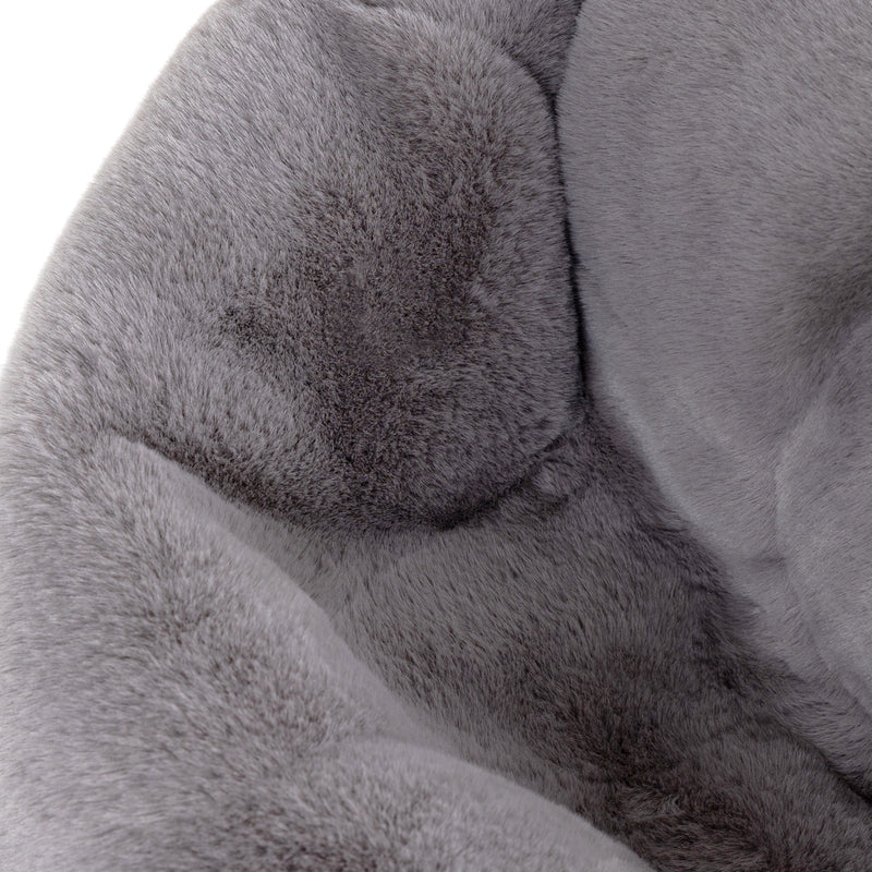 Kids Kingston Luxe Faux Fur Classic Bean Bag - Grey