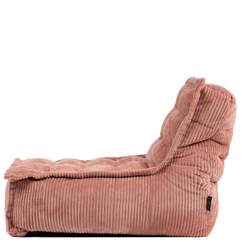 Kids Dolce Corduroy Lounger Bean Bag - Dawn Pink