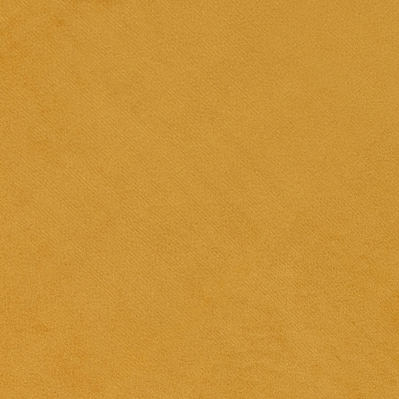 Vita Velvet Footstool - Ochre Yellow
