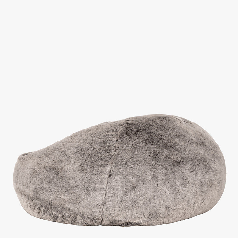 Kenai Cloud Two-seater Faux Fur Bean Bag - Arctic Wolf